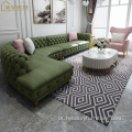 Novo sofá moderno chesterfield para móveis de sala de estar
